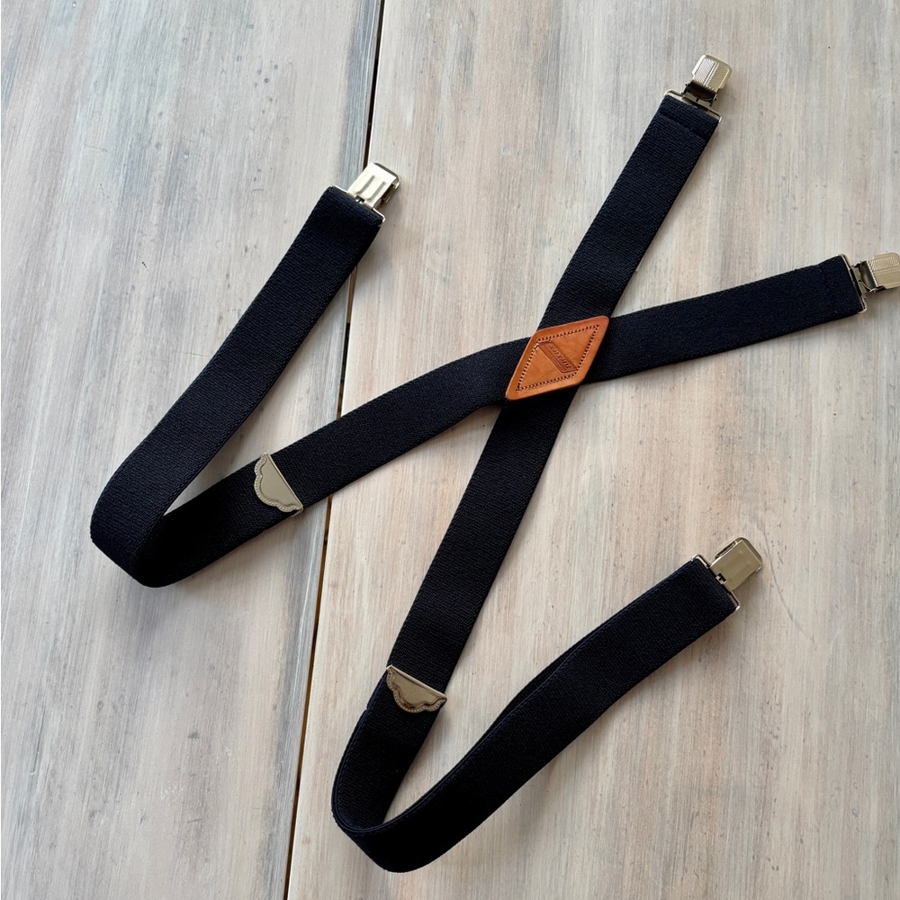 Men's Blue & Beige Dickies Suspenders. Size 1S